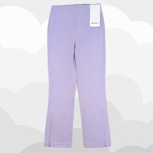Lululemon - Ribbed Softstreme Zip-Leg High-Rise Cropped Pant 25" (Size 4)